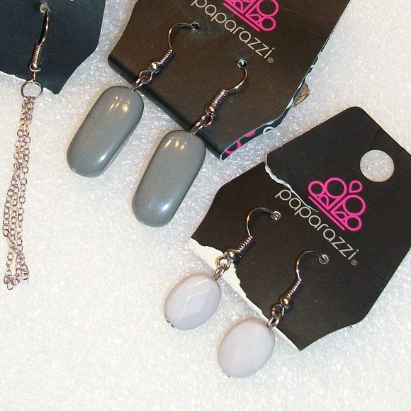 8 Pairs PAPARAZZI Dangle Earrings NEW Assorted Designs & Colors - Picture 6 of 8